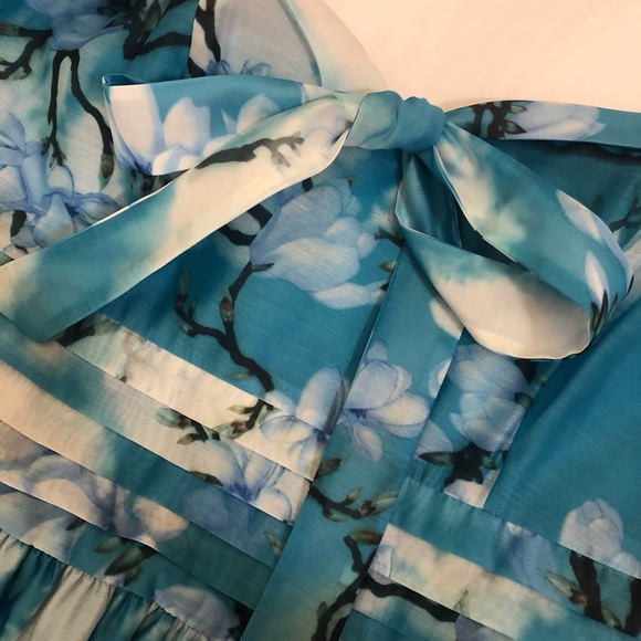 💙☁️Clara Flare Dress with Bow Tie Blue☁️💙 - Picture 8 of 12